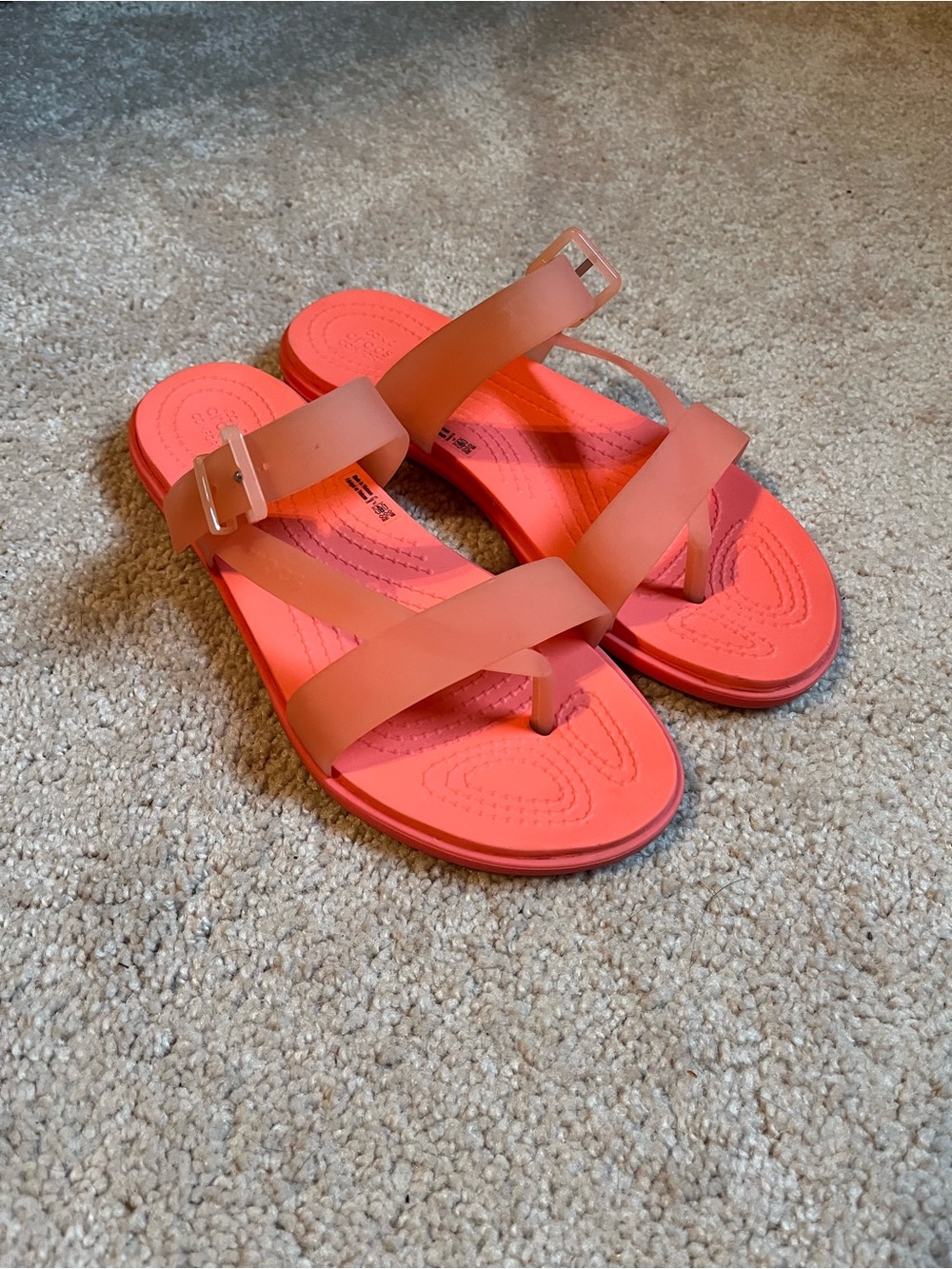 NWOT Crocs Women’s Tulum Toe Post Sandals - Comfortable Summer Slip on